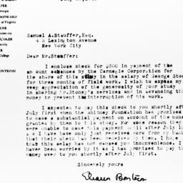 Letter from Eleanor Bonteco...