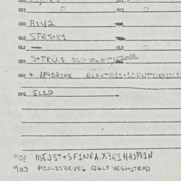 Eastern questionnaire, answ...