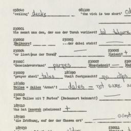 Western questionnaire, answ...