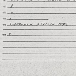 Eastern questionnaire, answ...