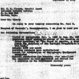 Letter from Robert M. Leste...