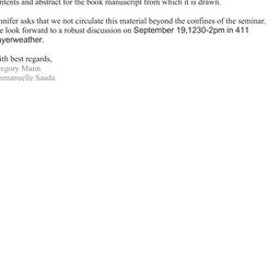 Announcements, 2014-09-19. ...