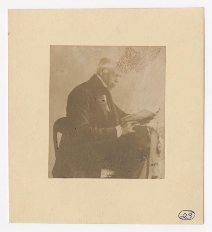 Nathaniel Fish Moore Seated Reading