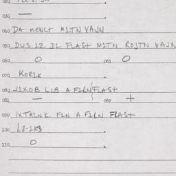 Eastern questionnaire, answ...