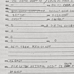 Eastern questionnaire, answ...