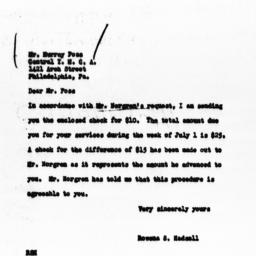 Letter from Rowena S. Hadse...