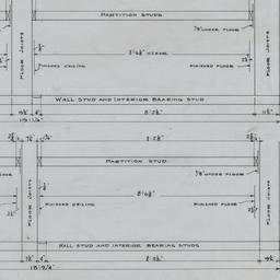 Stud, joist assembly detail
