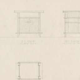 Taboret table details