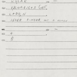Eastern questionnaire, answ...