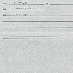 Eastern questionnaire, answ...