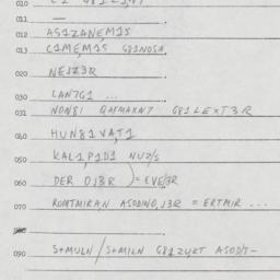 Eastern questionnaire, answ...