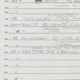 Eastern questionnaire, answ...