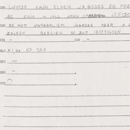 Eastern questionnaire, answ...