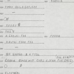 Eastern questionnaire, answ...