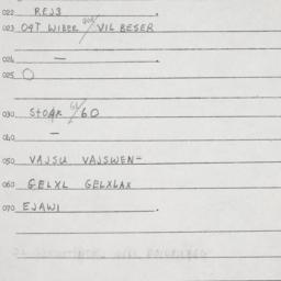 Eastern questionnaire, answ...