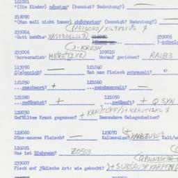 Western questionnaire, answ...