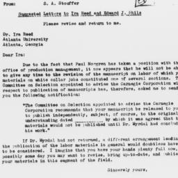 Memorandum from Samuel A. S...