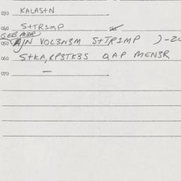 Eastern questionnaire, answ...