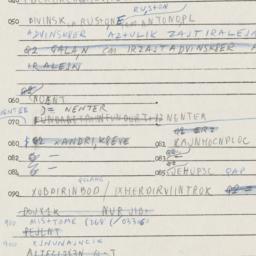 Eastern questionnaire, answ...