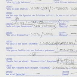 Western questionnaire, answ...