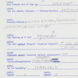 Western questionnaire, answ...