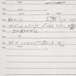 Eastern questionnaire, answ...