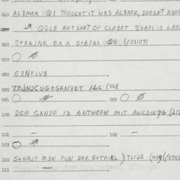 Eastern questionnaire, answ...