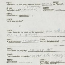 Western questionnaire, answ...