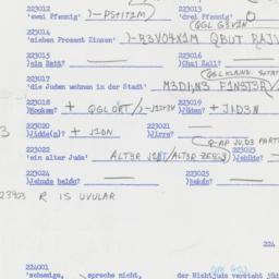 Western questionnaire, answ...