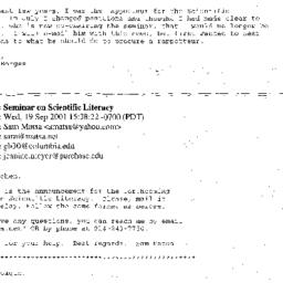 Correspondence, 2001-10-24....