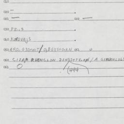 Eastern questionnaire, answ...