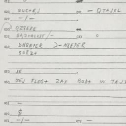 Eastern questionnaire, answ...