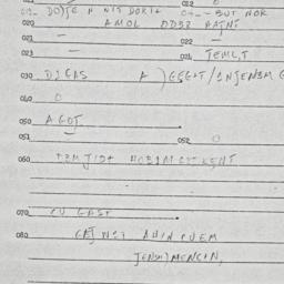 Eastern questionnaire, answ...
