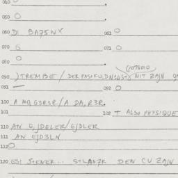 Eastern questionnaire, answ...
