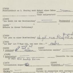 Western questionnaire, answ...