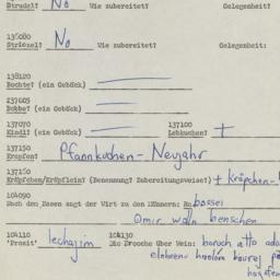Western questionnaire, answ...