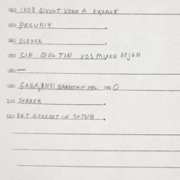 Eastern questionnaire, answ...