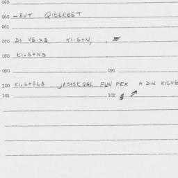 Eastern questionnaire, answ...