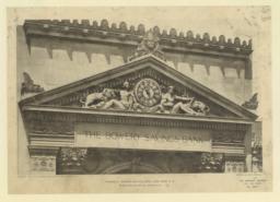 Pediment: Bowery Savings Bank, New York, N. Y. McKim, Mead & White, Architects