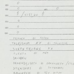 Eastern questionnaire, answ...