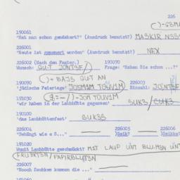 Western questionnaire, answ...