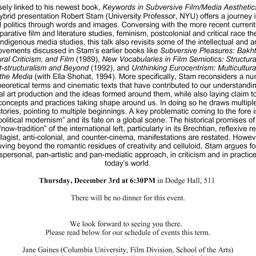 Announcements, 2015-12-03. ...