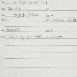 Eastern questionnaire, answ...