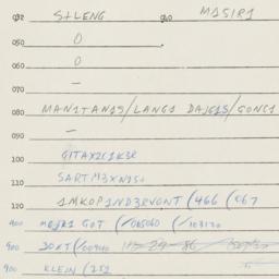 Eastern questionnaire, answ...