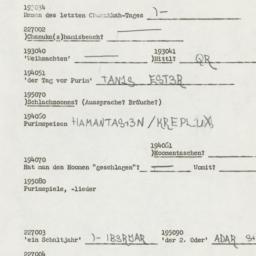Western questionnaire, answ...