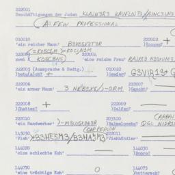 Western questionnaire, answ...