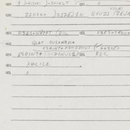 Eastern questionnaire, answ...