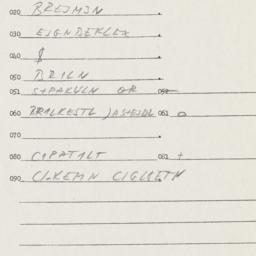 Eastern questionnaire, answ...
