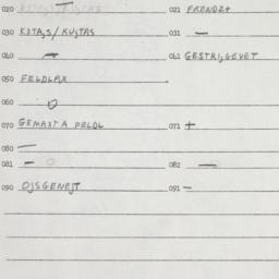 Eastern questionnaire, answ...