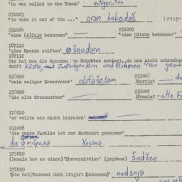 Western questionnaire, answ...